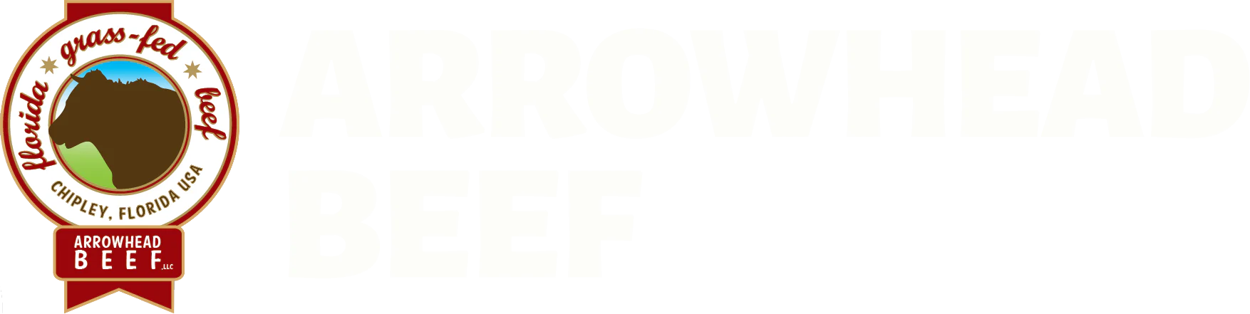 Arrowhead Beef farm banner